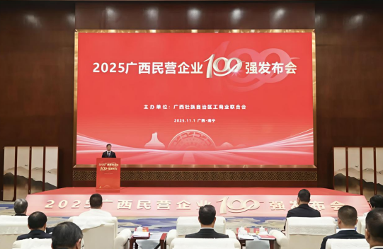 喜报！新锰集团再度荣获2025年 广西民营企业“双百强”榜单